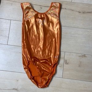 AL Orange Dreamlight Gymnastics Leotard